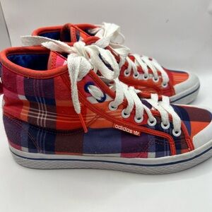 Adidas  Funky plaid Retro Sneakers size7.5